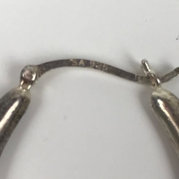 Sterling Silver Repousse Hoop 3D Earrings - Picture 6 of 8